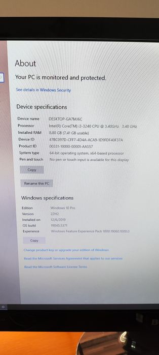 PC Fujitsu I3 HDD 1TB