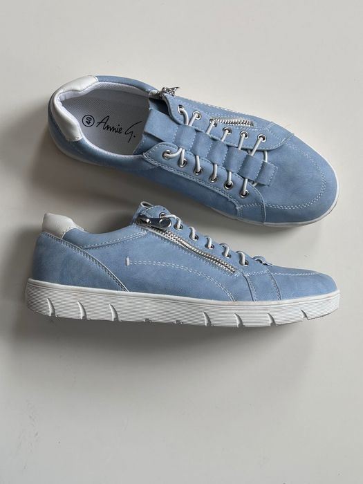 Annie G  кокетни хубави светло сини сникърси/спортно елегантни обувки