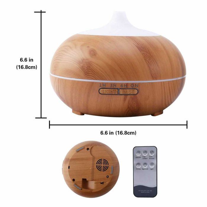 500ml с ДИСТАНЦИОННО Дифузер ароматизатор за въздух,лампа декор в дома