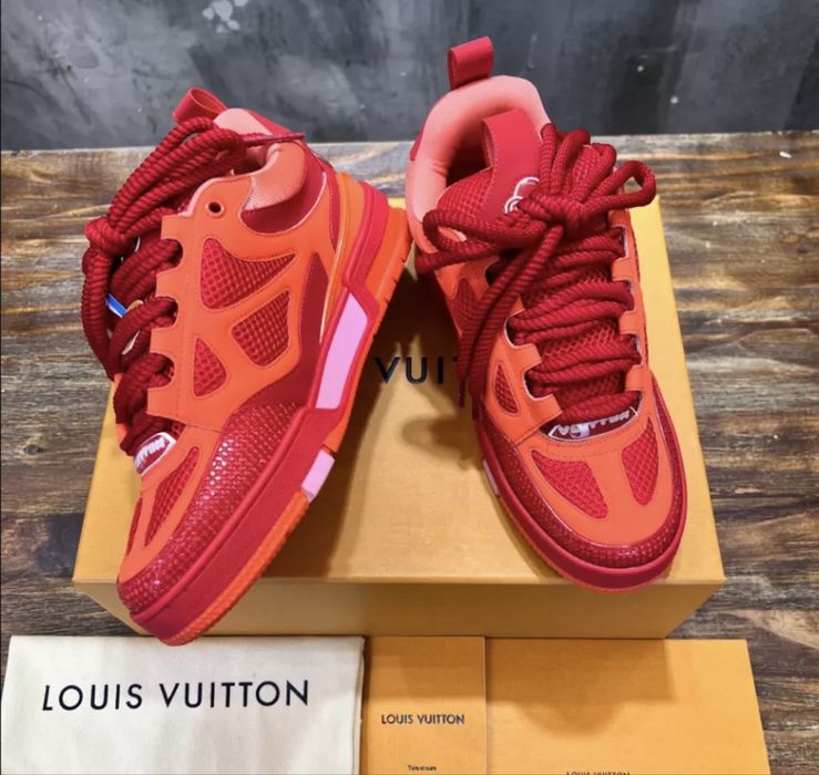adidasi sneakers louis vuitton skate rosii