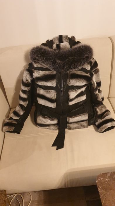 Кожено яке от естествена кожа и косъм