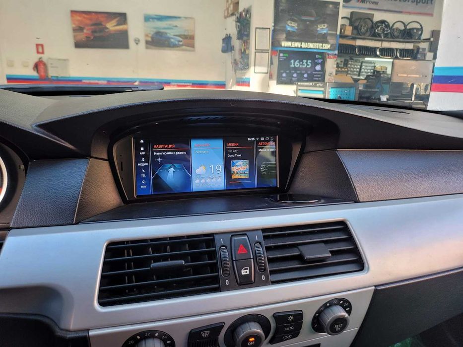 Навигация Android 14 8GB RAM 128GB HDD BMW E60 E61 E63 E90 E92 БМВ Е60 Е61 Е63 Е90 + Apple Carplay