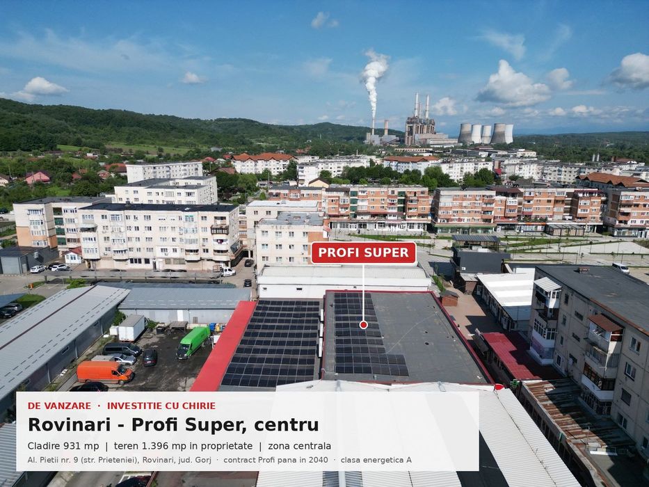Spatiu comercial inchiriat Profi Super – Rovinari, 921 mp