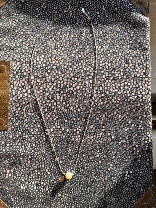 TEILOR Colier elegant din aur alb cu perlă