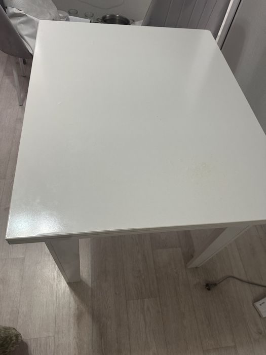 Стол обеденный белый мдф