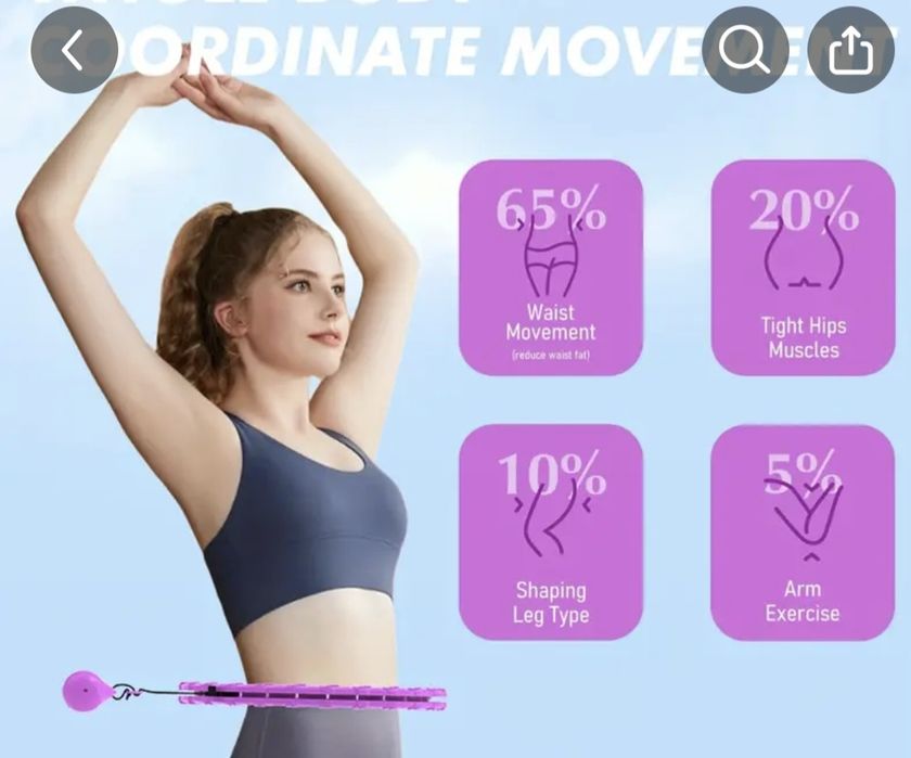 Пилатес смарт обръч за отслабване