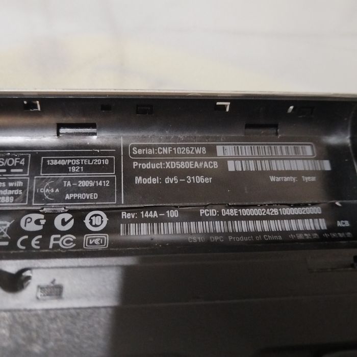 Продам ноутбук hp dv 6 на запчасти.