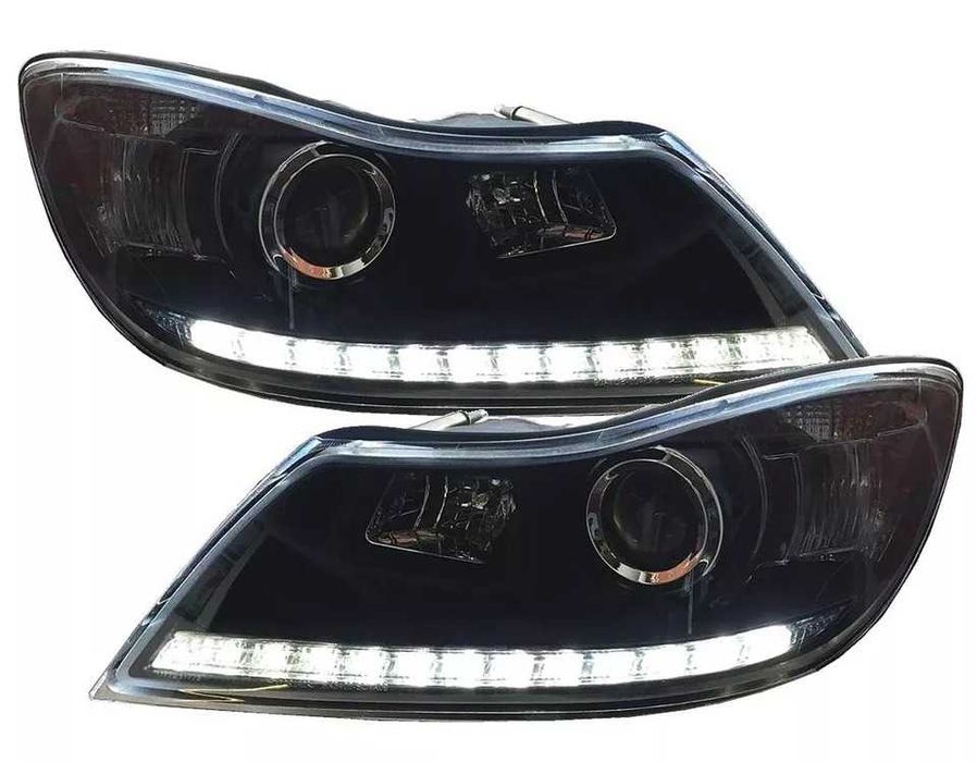Фарове Шкода Октавиа ЛЕД Фейслифт 09-12 Тъмни Skoda Octavia LED