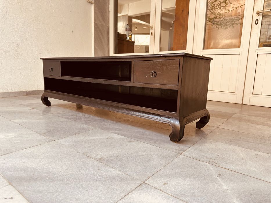 ТВ шкаф / ниска секция – масивен, скандинавски стил