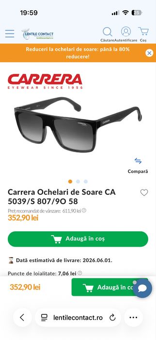 Ochelari de sosre Carrera CA 5039/S 807/90 58