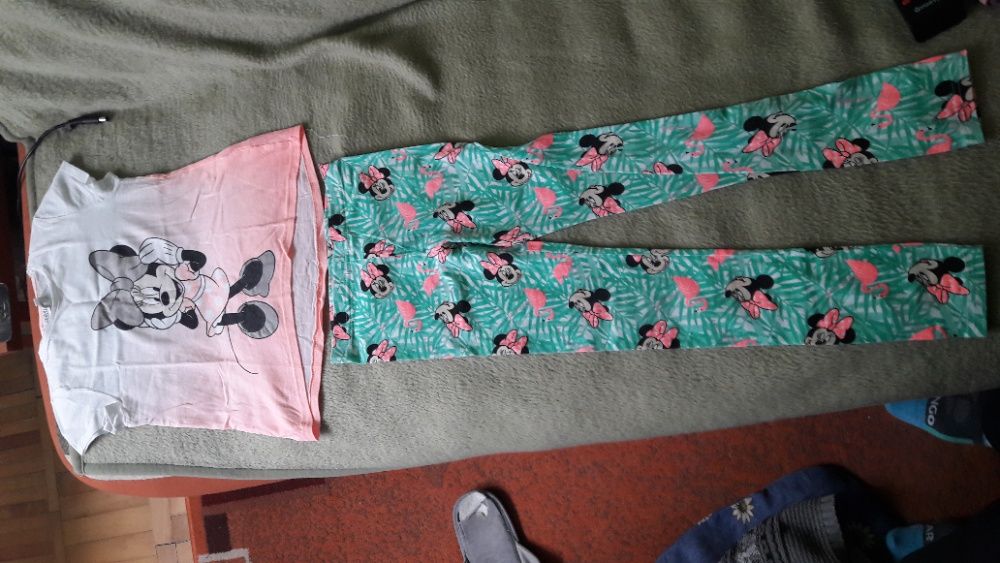vand set tricou +colanti Minie Mouse si pijamale fetite+ bonus 1 plus