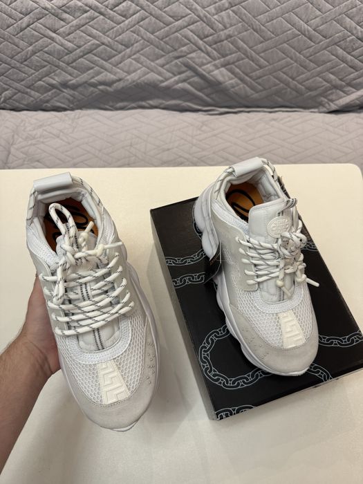 Adidasi barbati unisex albi