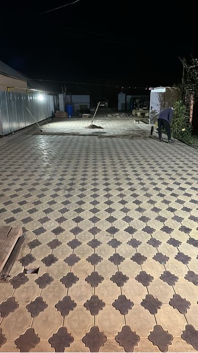 Укладка брусчатки