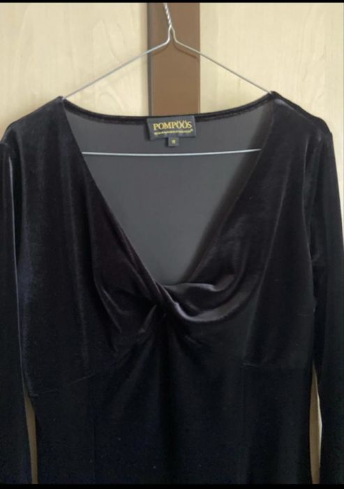 Rochie designer Harald Glöökckler, catifea neagra, eleganta, marimea M