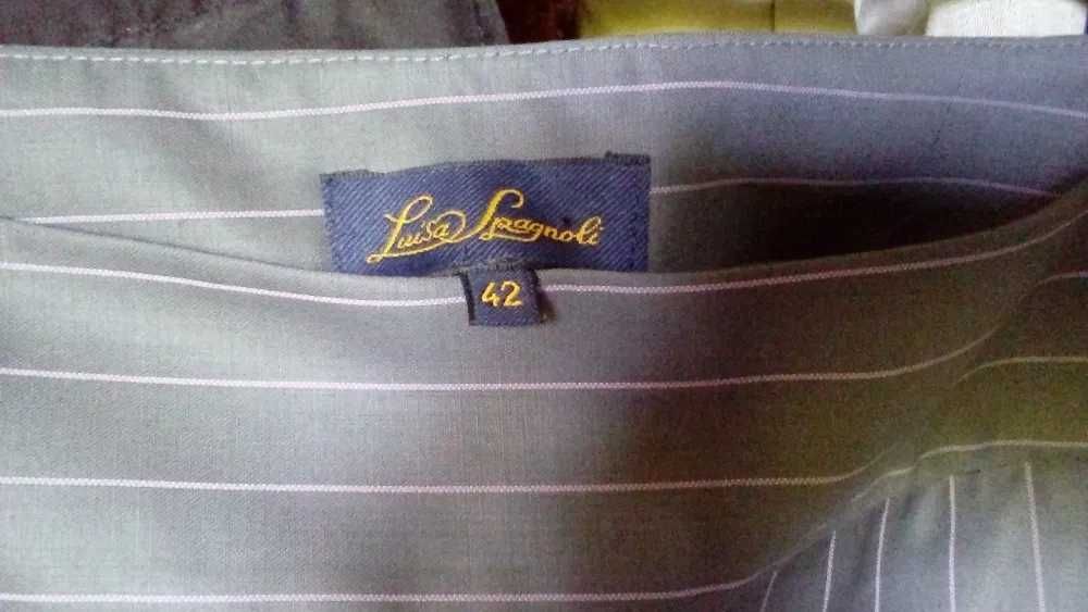 fusta Luisa Spagnoli, stofa fina lana, virgin wool, S, suprapusa