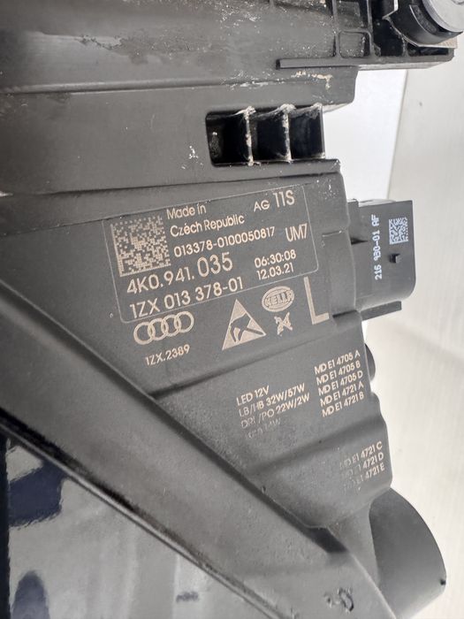 Far stanga Matrix Audi A6 4K cod 4K0941035
