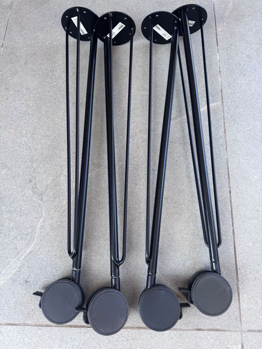 IKEA Бюро LAGKAPTEN / KRILLE – Тъмно сиво с крака на колелца