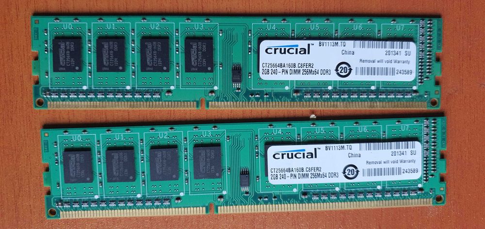 Placute ram 2-4 gb ddr3 desktop