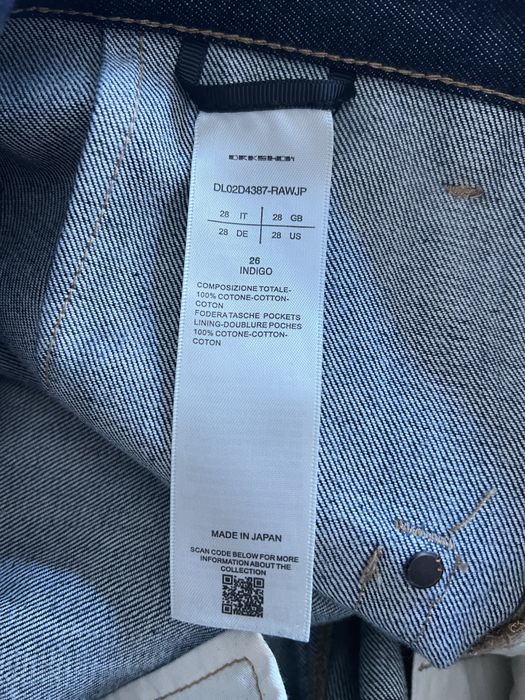 Blugi rick owens raw denim geth cut jeans baggy