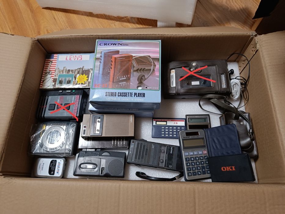 Casetofoane cu casti walkman/reportofoane camere foto/video