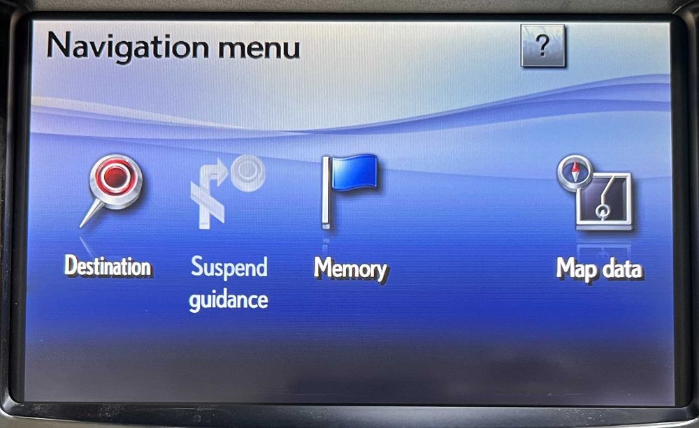 Желтый экран TOYOTA/LEXUS