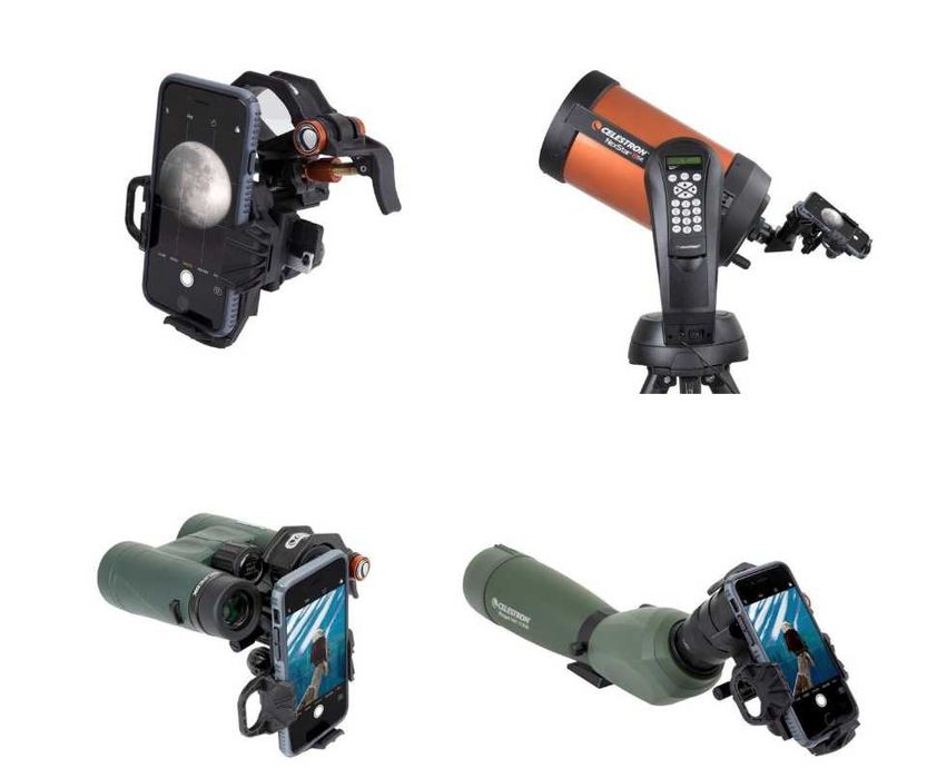 Adaptor universal pentru smartphone, CELESTRON, NexYZ 3-Axis, Negru
