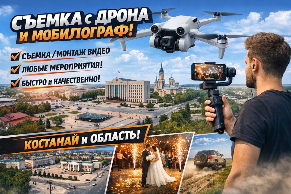 Сьемка с дрона DJI Mini 3PRO
