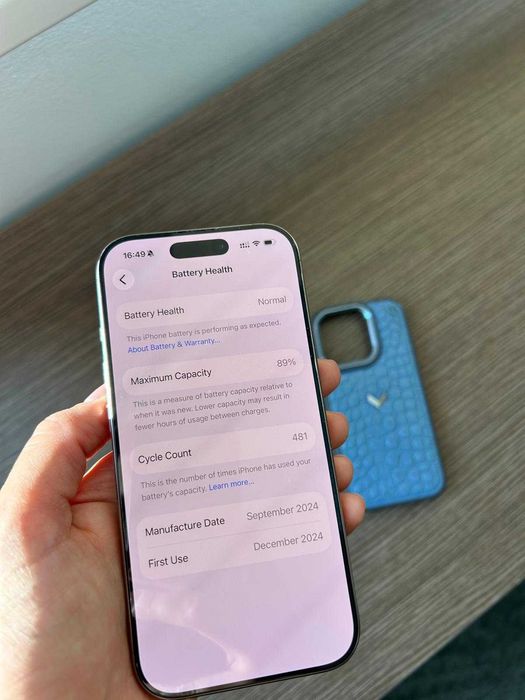 Iphone 16 PRO 256GB desert titanium stare impecabila-3500 RON