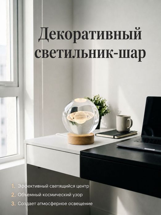 Декоративный светильник-шар