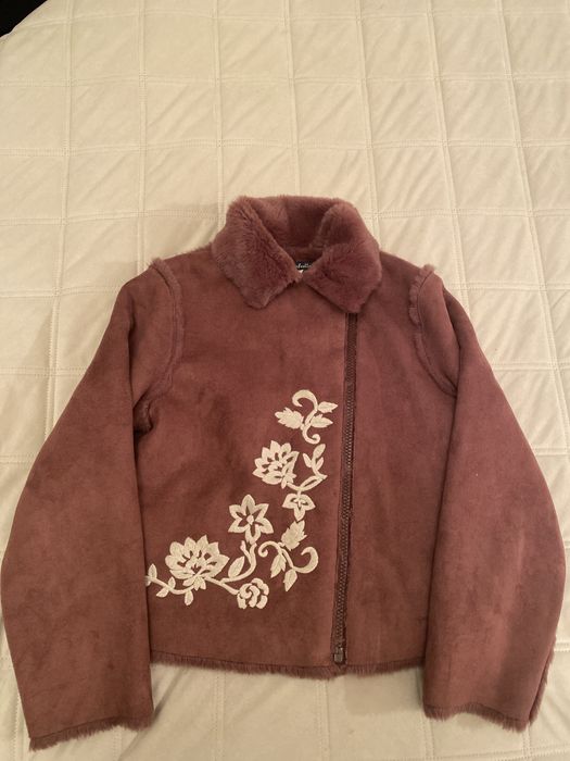 Дубленка на девочку 8 лет