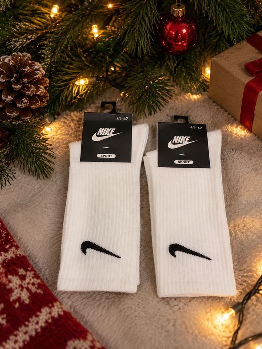 Носки Nike Sport чёрные и белые, размер 41–47