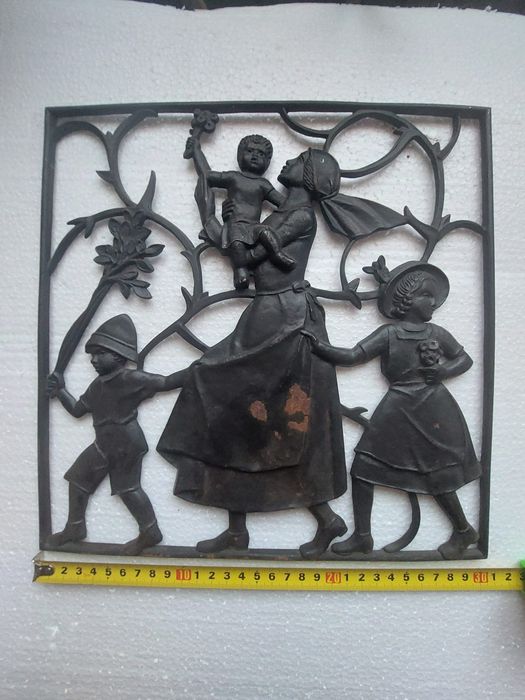 Ornamente metal ambutisat, tablou, decoratiune Buderus