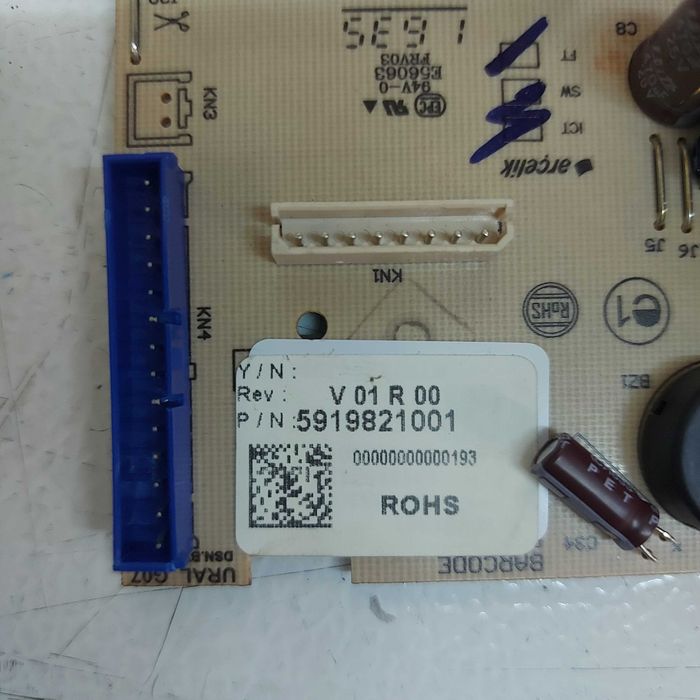 Placa electronica, Display P/N 5919821001, frigider BEKO / R32