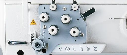 Masina de cusut cu triplu tr coloana 2 ace Juki PLC 2760 full automata