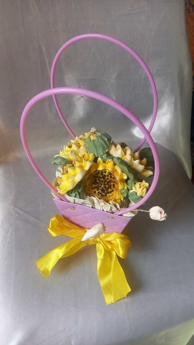 Подсолнухи зефирные