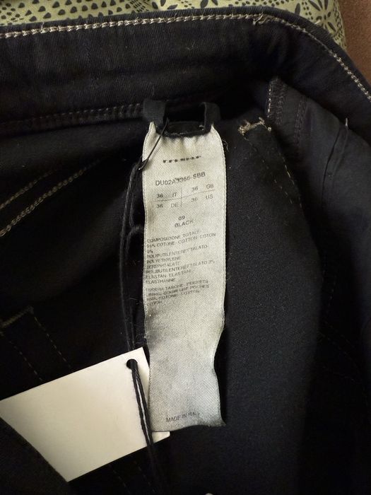Jeanși DRKSHDW Rick Owens Detroit Cut- 34-36 - denim elastic.