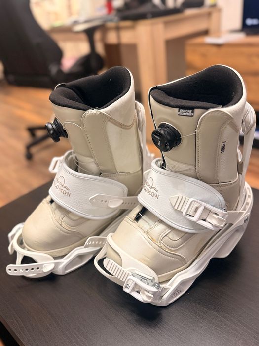 Сноуборд ботуши Vans + Bindings Salomon