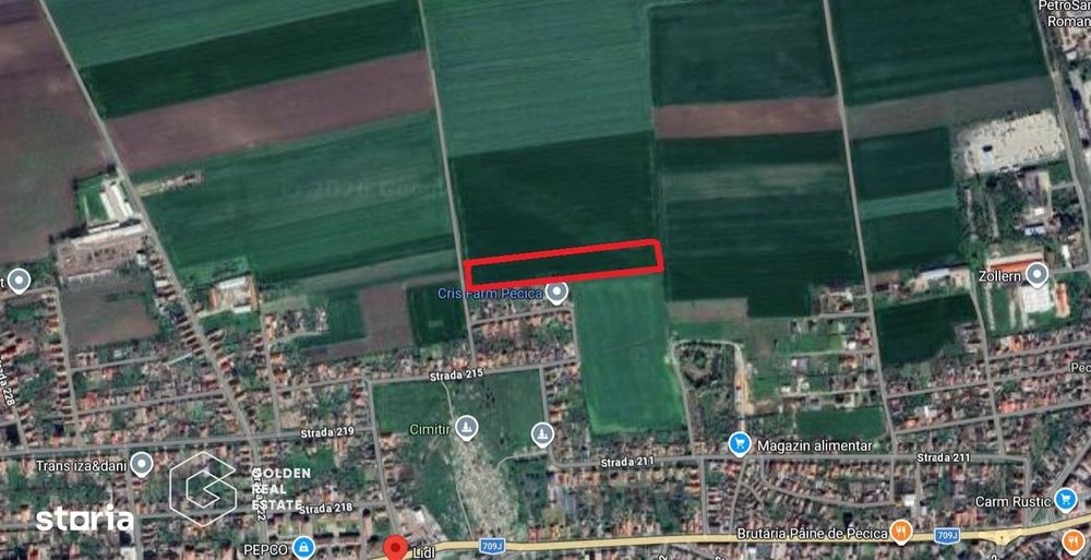 Teren extravilan, 2 hectare, oras Pecica