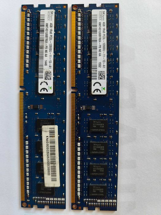 Рам памет ddr3 SK hynix 2х4gb/Kingston 2x4gb (1600Mhz)