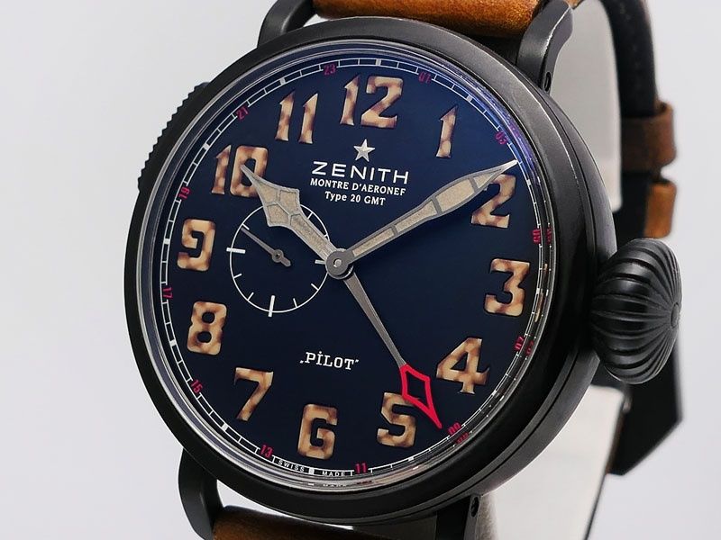 ZENITH Pilot Montre d'Aeronef Type 20 GMT Automatic TITANIUM Limited Edition
