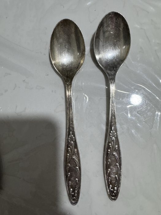 Мельхиор десертные ложки.