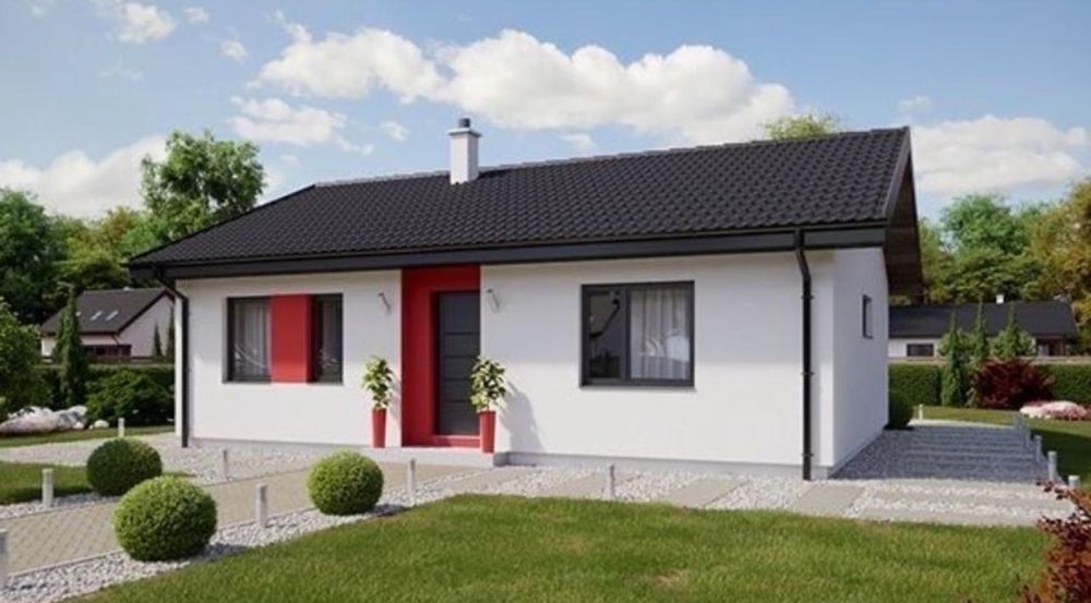 Vand case pe structura metalica