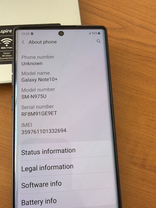 Vand Samsung Note 10 +