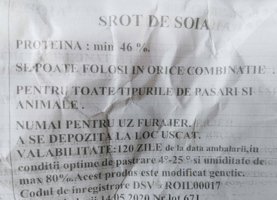 Srot soia proteina 46%