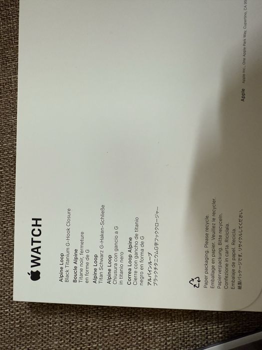 Apple watch Ultra 3 cellular 49mm Black titanium