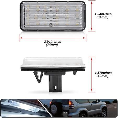 Плафони LED №5065-16 за регистрационен номер Lexus Cruiser Prado J100