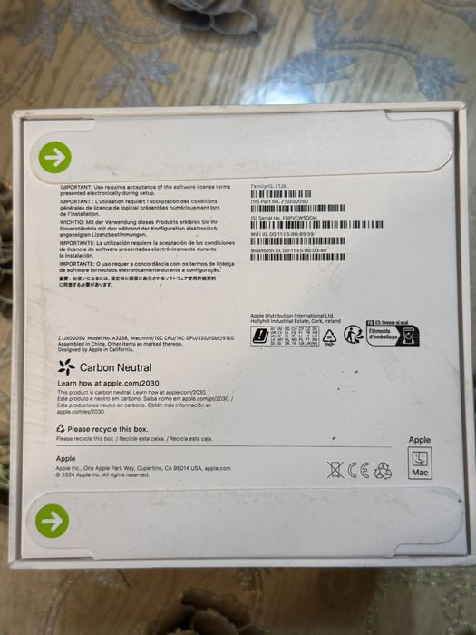 Mac mini M4 32GB Ram,512GB Ssd