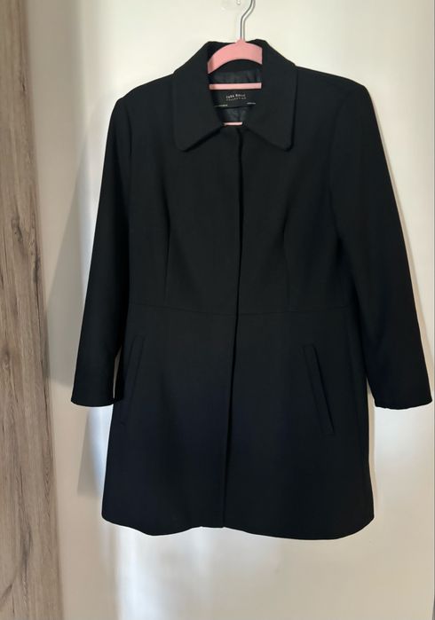 Palton Zara - negru - Maroc - lungime 81 cm - impecabil - M/38