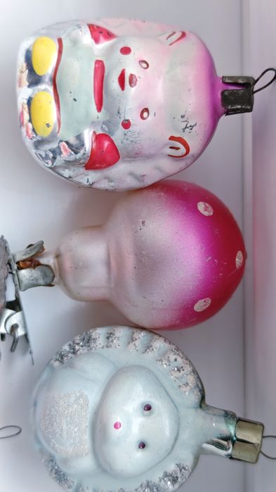 Игрушки елочные ,стекло,СССР