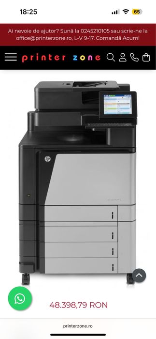 Imprimanta Hp Color Laserjet Flow Mfp m880
